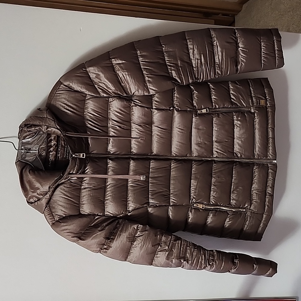 Andrew Marc Small Packable Lightweight Premium Down Jacket Size Small